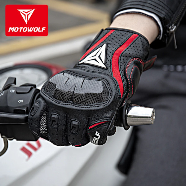 De senaste Rs Taichi Rst390 Armed Läder Mesh Handskar Motorcykelhandskar Motocross Knight Handskar WHITE M