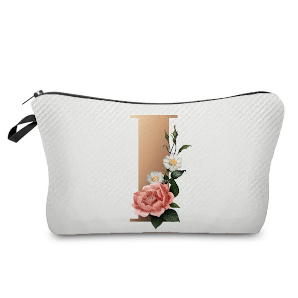 Brudtärna Sminkväskor Brev Print Kosmetikväskor Bröllopsfest Sminkväska Toalettartiklar Organizer Dam Clutch Presenter hz3400