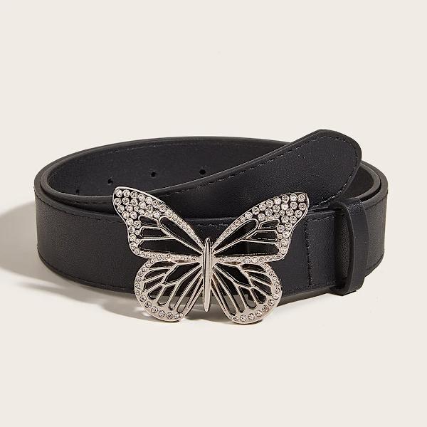 Star Rhinestone Bälte För Kvinnor Mode Y2k 2000-talet Midjerem Kvinnlig Flicka Jeans Klänning Byxa Dekorativt midjeband Tillbehör styles 3 black 103cm