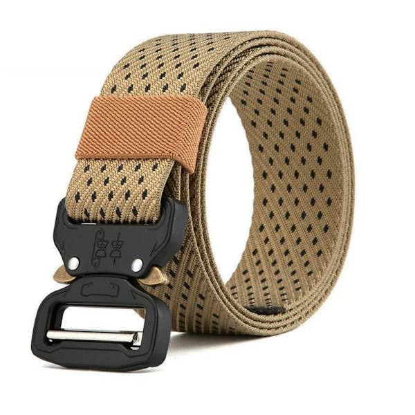 MEDYLA Officiellt äkta herrbälte Utomhussport Nylon Metallspänne Bälte Fritid Bergsbestigningsbälte Nödöverlevnadsbälte Khaki 2 120cm