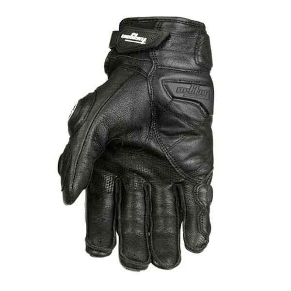 Motorcykelhandskar Svarta Racing Äkta Läder Motorcykel Vita Väg Racing Team Handskar Män Sommar Vinter Retro perforated -A M