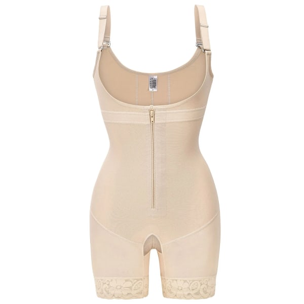 Fajas Colombianas Reduktiva gördlar Pärmar och Shapers Body Shapewear Dam Butt Lifer Platt mage Postpartum Waist trainer Beige M