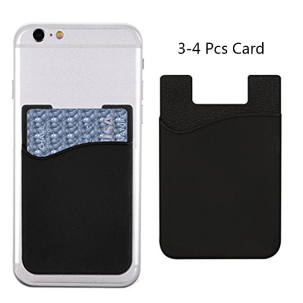 Business Credit Pocket Adhesive Mode Kvinnor Män Mobiltelefon Hållare ID-kort Hållare Slim Case klistermärke Pink