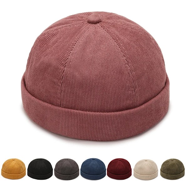 Modeherrar Bomulls Skullies Keps Vintage Kupolhatt Solid Street Bärbar Hatt Sommar Multifunktionell Beanie Hatt Hip Hop Hattar A2