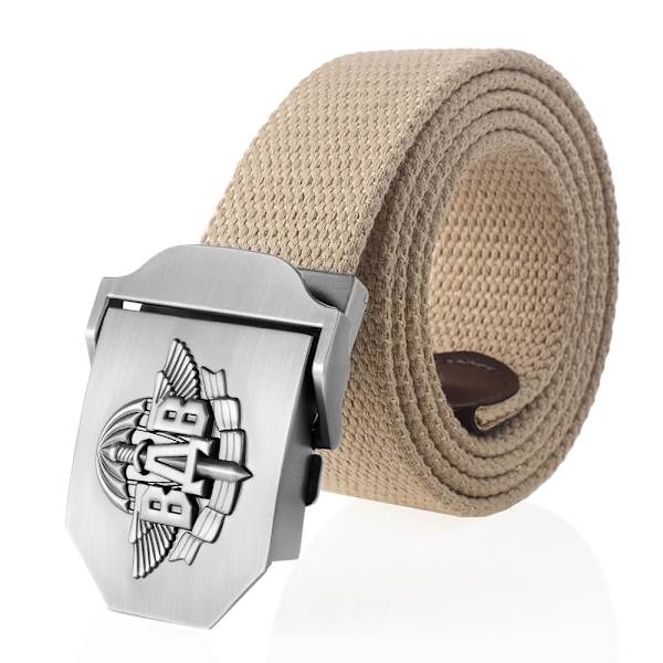 SupSindy män Canvasbälte 3D ryska luftburna trupper VDV metallspänne jeansbälten för män Army Military Taktisk Bälten Man Strap khaki 100cm
