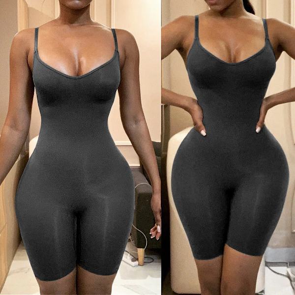 Body Shaper Fajas Colombianas Seamless Dam Bodysuits Slimming Waist Trainer Shapewear Push Up Butt Lifter Magkontroll Korsett black with shorts M