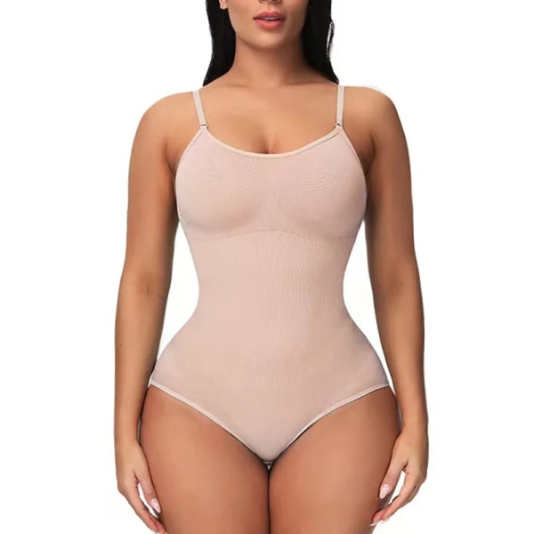 Body Shapewear Kvinnor Helkroppsformare Magkontroll Bantning Slida Butt Lifter Smalare Magformare Korsett Underkläder BA02-beige M