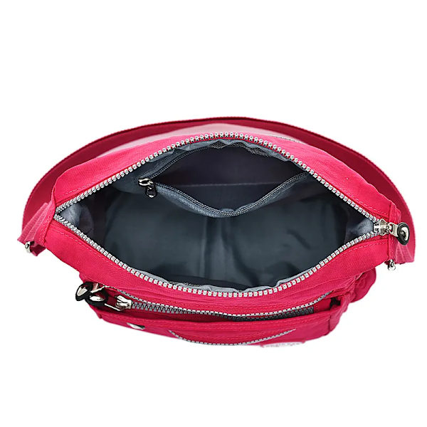 Nylon Kvinnor Messenger Väskor Liten handväska Axelväska Kvinna Crossbody Väskor Handväskor Hög kvalitet Bolsa Tote Beach Violet