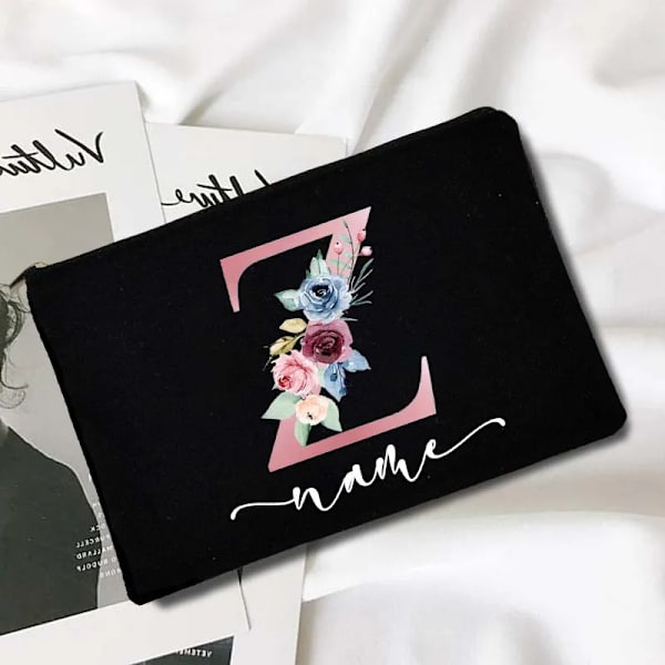 Personlig sminkväska Anpassat print Sminkväska Organizer Bröllopsfest Brudpresenter Organizer Tvättförvaringspåse D3pinkZ