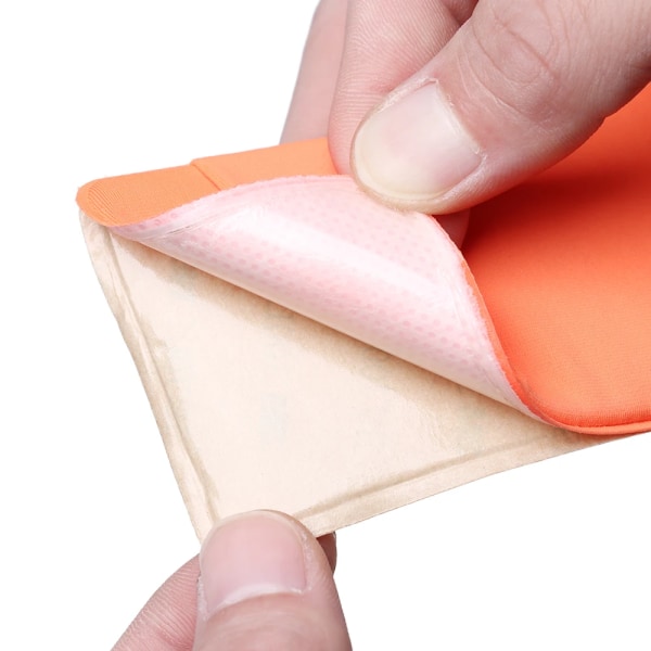 1 st mode elastisk mobiltelefon korthållare Mobiltelefon case Kredit ID-kortshållare självhäftande klistermärkesficka Orange