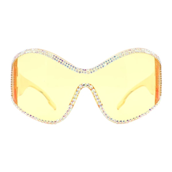 Nya Steampunk överdimensionerade solglasögon för kvinnor Trender Punk Y2k solglasögon Goggle Herr 2000-talets märkesdesigner Eyewear De Sol Oculos Style B5 As Shown