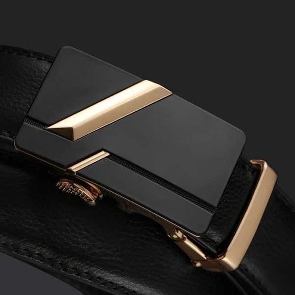 Kända märkesbälte män toppkvalitet äkta lyxdesign läderbälten rem hane metall automatiskt spänne Cinturones Para Hombre RS05-Gold 100cm 27to29 Incn