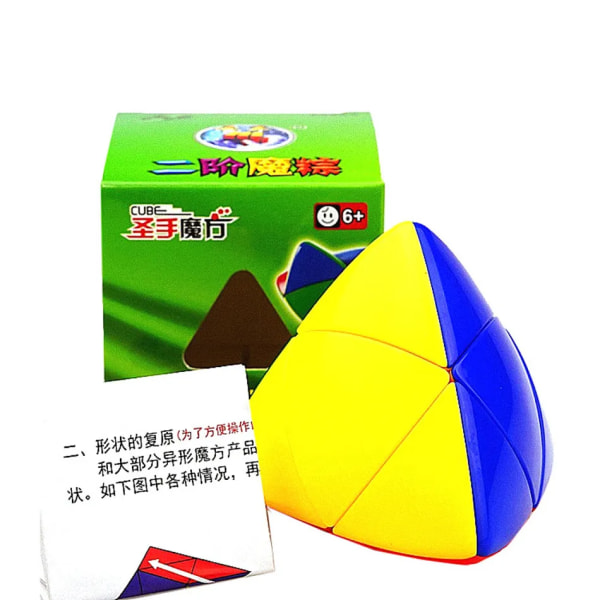 ShengShou Mastermorphix 2x2 Pussel Magic Cube Sengso Rice Dumpling Speed ​​professionell Pyramorphix Pedagogiska leksaker Barn Stickerless