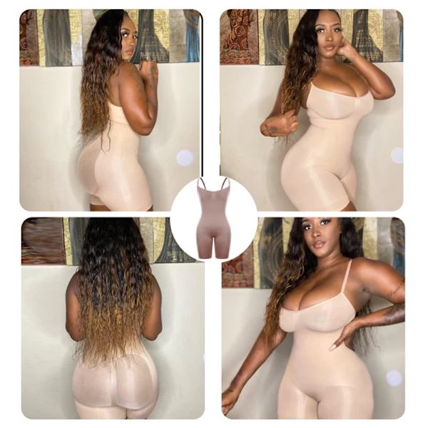 Body Shaper Fajas Colombianas Seamless Dam Bodysuits Slimming Waist Trainer Shapewear Push Up Butt Lifter Magkontroll Korsett apricot with shorts L