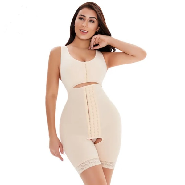 Kvinnor Body Shaper Post Fettsugning Gördel Bodysuit Väst Midja Shaper Reductoras Shapewear Body Shaper Bodysuit Skin D1628 S