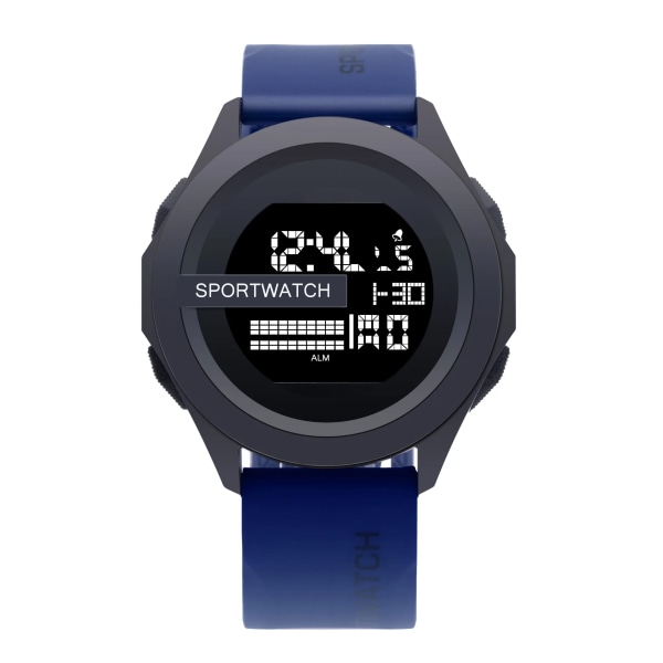 Ny Watch Watch Vattentät Lysande LED Digital Student Elektronisk Armbandsur relojes para hombre Blue