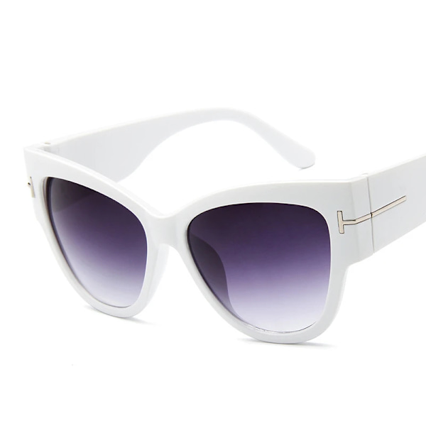 Nytt Tom Modemärke Designer Cat Eye Dam Solglasögon Dam Gradient Points Solglasögon Big Oculos feminino de sol UV400 Leopard multi