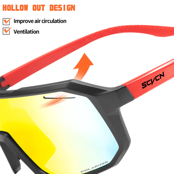Polariserade Cykelsolglasögon Utomhusfiske Solglasögon Herr MTB Cykelglasögon Dam Road Bike Glasögon UV400 Cykelglasögon Type 1(.805) Polarized-no-box(.805)