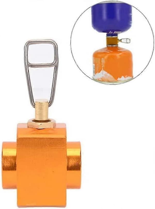Utendørs camping gassadapter sparer skifteradapter gassylinder camping[zd]