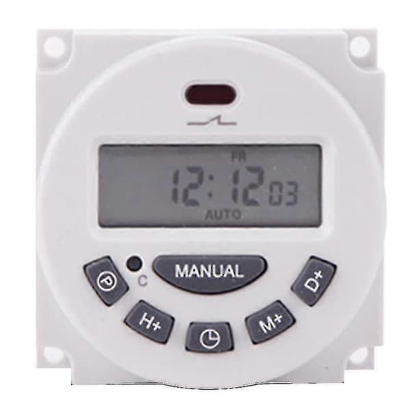 Evago Digital LCD Strøm Programmerbar Timer Tidsbryter DC 24V