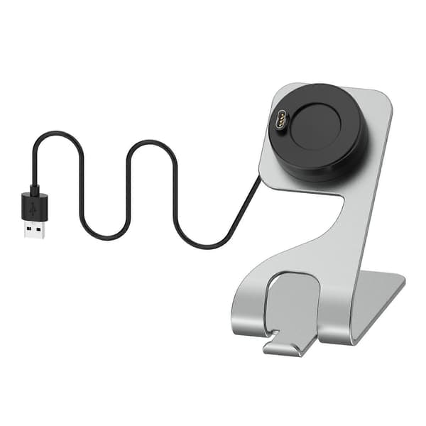 Til Garmin Approach S60 Roterbar Magnetisk Metal Opladningsbase Gray