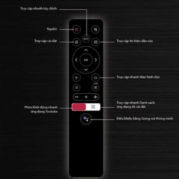 Bluetooth röstfjärrkontroll Rc890 för Android Full HD Smart TV 43fg5000 Google Assistant-kontroll Svart