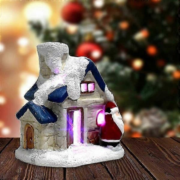 Europeisk julepynt glødende snøhus[zd]