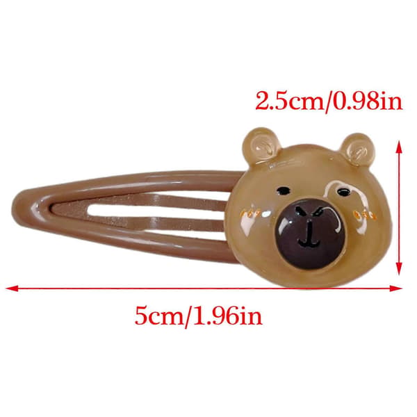 Jenter Hårspenne Capybara Kvinner Barn Hårklemmer Søt Hodeplagg Hårspenner Capybara Form Søt 2000-talls Jenter Hårnåler Stil 4 Style 4