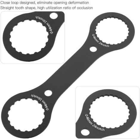Krankboks-nøgle i aluminiumslegering, værktøj til fjernelse af cykelkrankboks