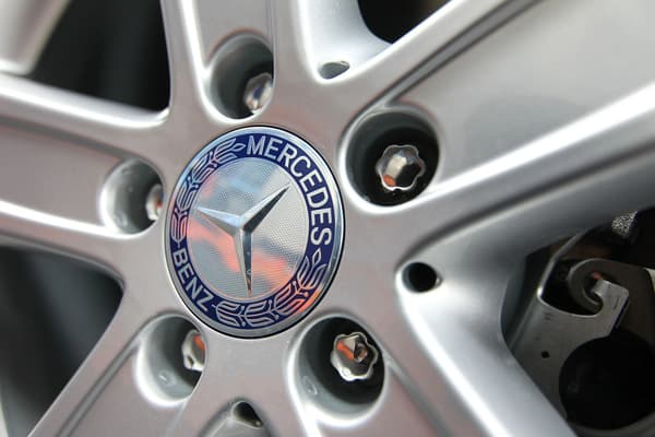 [zd]Mercedes-Benz Centerkapslar / Hjulnav Bil Emblem - 4-Pack 95 75mm BENZ Blå