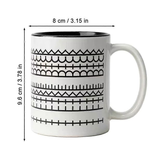 Coffee Mug with Hidden Message - Creative Daily Gift for Friends and Couples 350ml white 350ml white 1pcs
