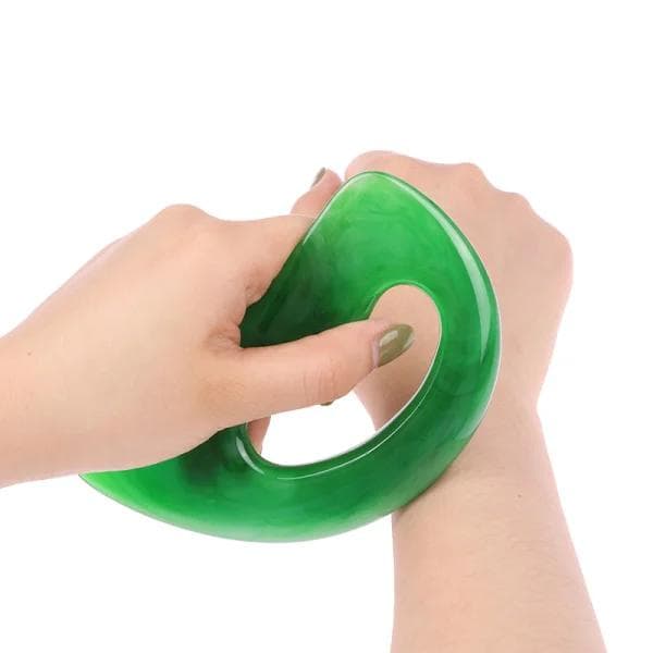 Gua Sha Ansiktsmassage - Massageverktyg Green green