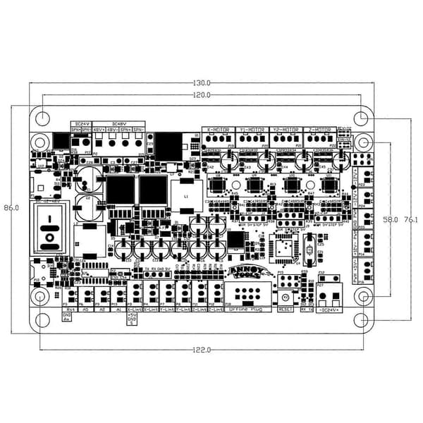 USB GRBL Kontroller Driverkort 3 Akse Stepper Motor Dobbel Til CNC Gravering[zd]