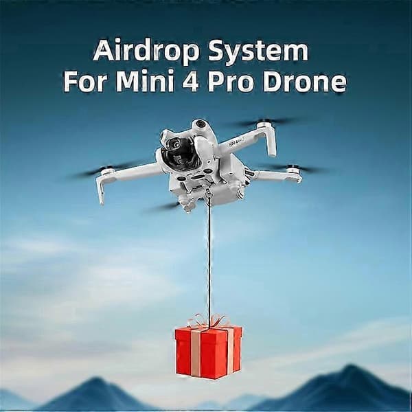 Agn Airdrop System til DJI Mini 4 Pro med Lysfølsom Kaster til Fiske