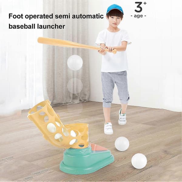 25-26 Barn Baseball Pitching Machine Utendørs Lekeleker Interaktivt Hagespill Automatisk Baseball Batting Machine[zd]