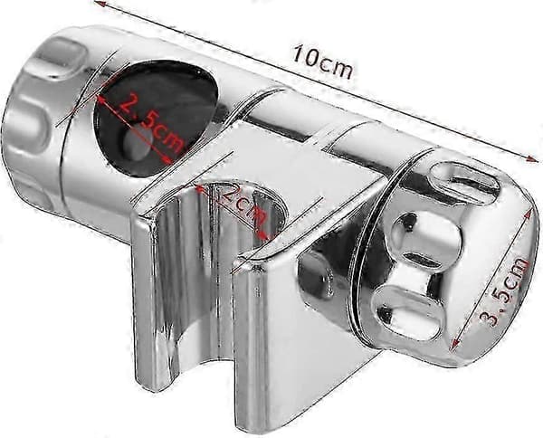 25mm Krom Dusjhovedholder Med Klemmer Til 25mm Dusjstang