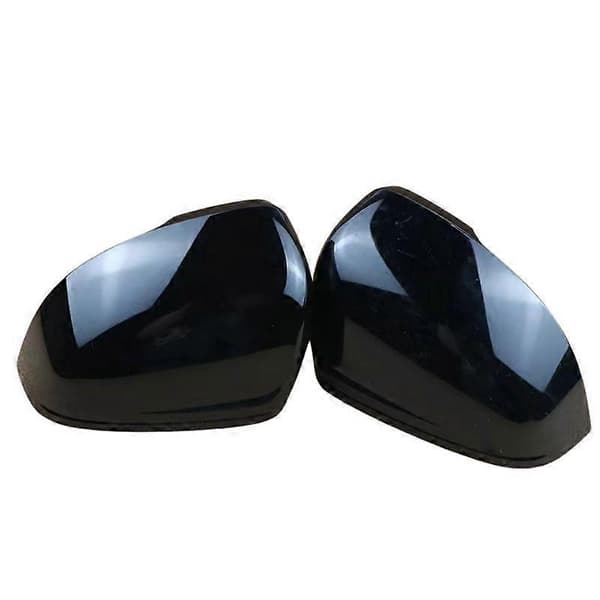 Tilgjengelig for 18-22 Volvo XC60 V90 S60 S90 Speilhus for rygging Bakspeildeksel Blank Sort Ramme Bright Black-Left