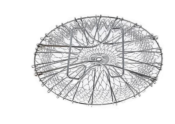 Sammenklappelig salatslynge med forstærkning - Rustfrit stål - Nem opbevaring