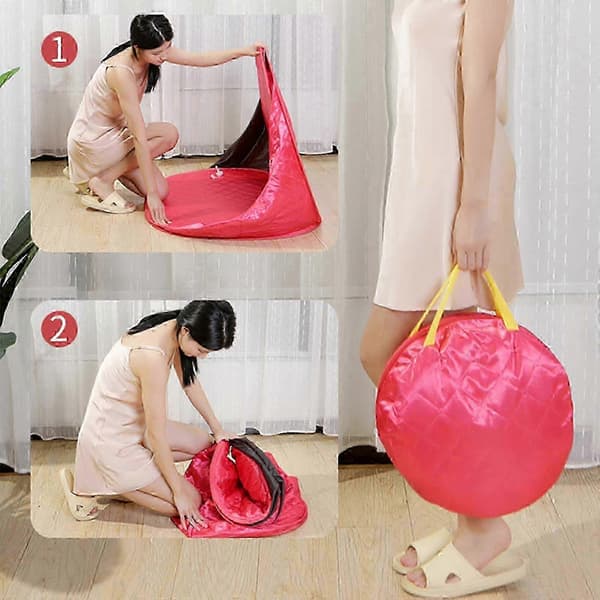 Portable Steam Sauna Tent Compatible with Home Use, Foldable Full Body Steamer with Adjustable Temperature - Good Red