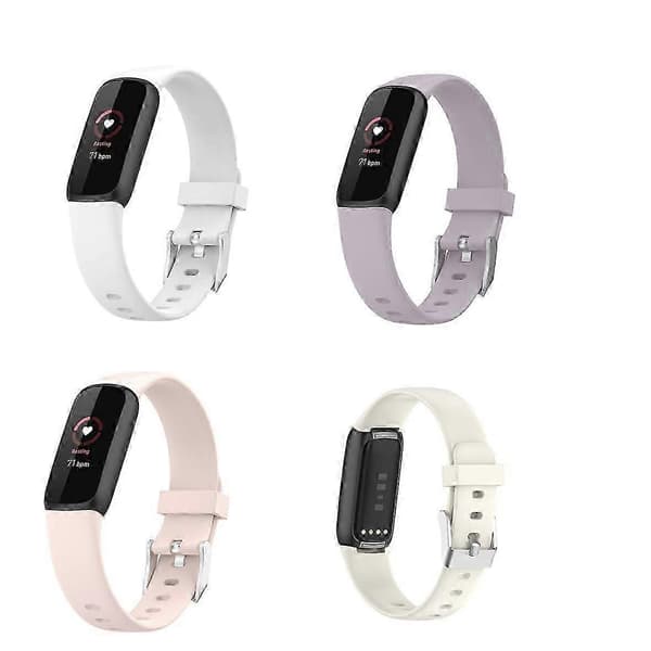 Fitbit Luxe-remmer - 4-pakning med myke silikonbånd