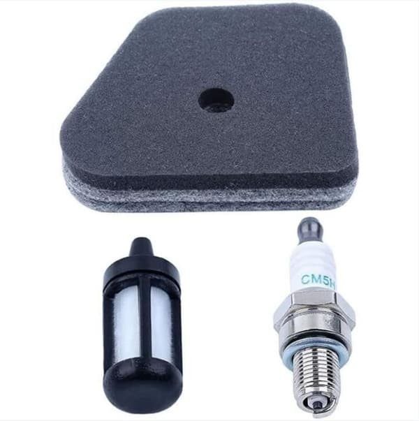 Tändstiftssats Luftfilter Bränslefilter Passar Stihl FS87 FS90 FS100 FS110 FS130 Gräsklippare Förgasarsats
