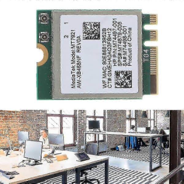 Wifi 6 Trådløst Kort Mt7921 Bluetooth 5.2 Dualband 1800mbps Netværksadapter-ZZY 2025 walkbee