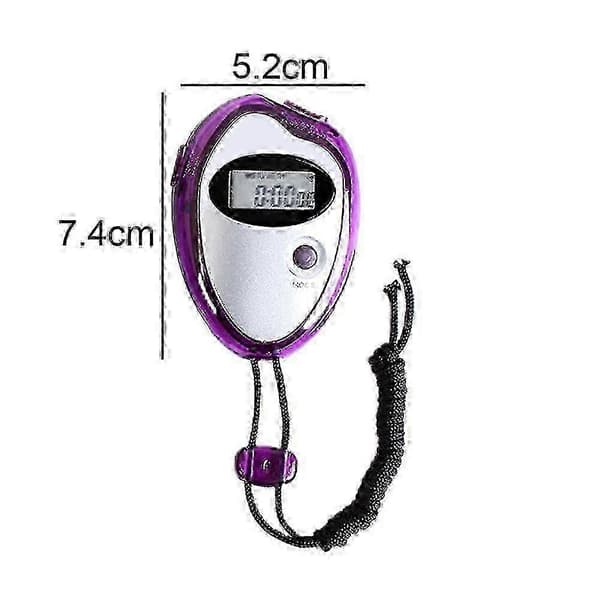 25-26 Digital Stoppur Timer - Intervalltimer med stor display Lila f54