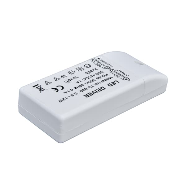 LED-driver 12W 12V DC 1A strømforsyning LED-lampe konstantstrømsdrift strøm AC 85‑265V 0.1