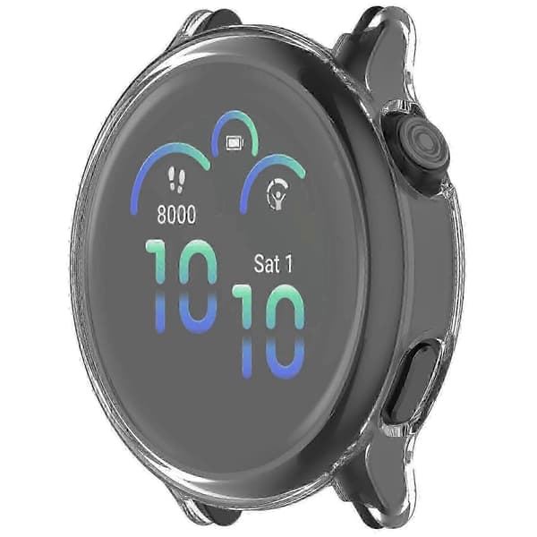 Garmin Vivoactive 6 Full Coverage Electroplated TPU Watch Case Protector Transparent