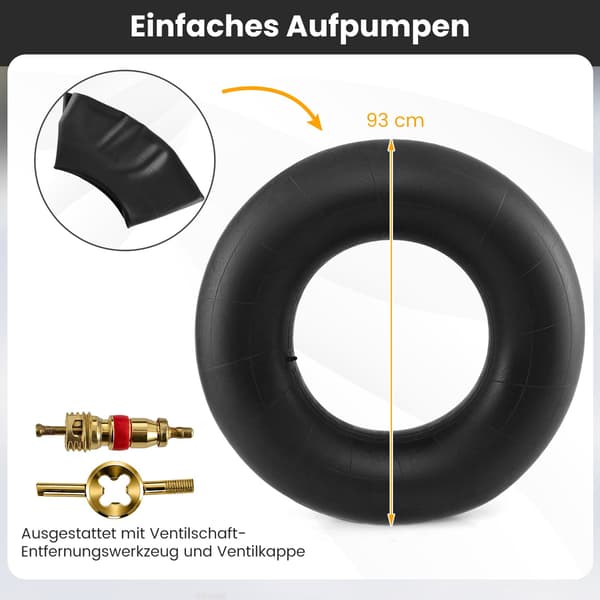 Kraftig gummislange for snø og elv, 93 cm diameter 3250