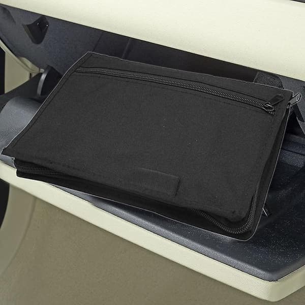 Universal Handskerum Organizer Holder Til Manualer Bil Dokumenter Handskepose Med Multi Lommer Black