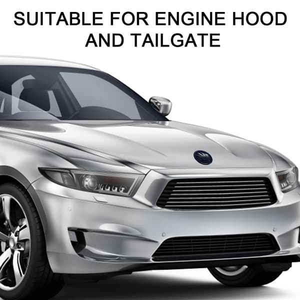[zd]Front- og bagklapemblem, sort logo til Skoda Superb Octavia, 32D853621A, 90mm, 2 stk.