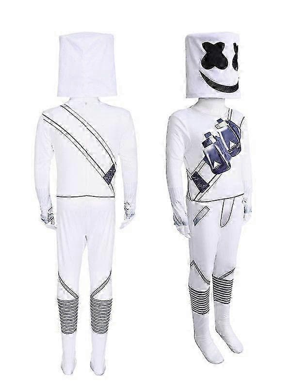 Halloween Marshmello DJ-hettegenser cosplay-kostyme fest utkledningsdrakt 150