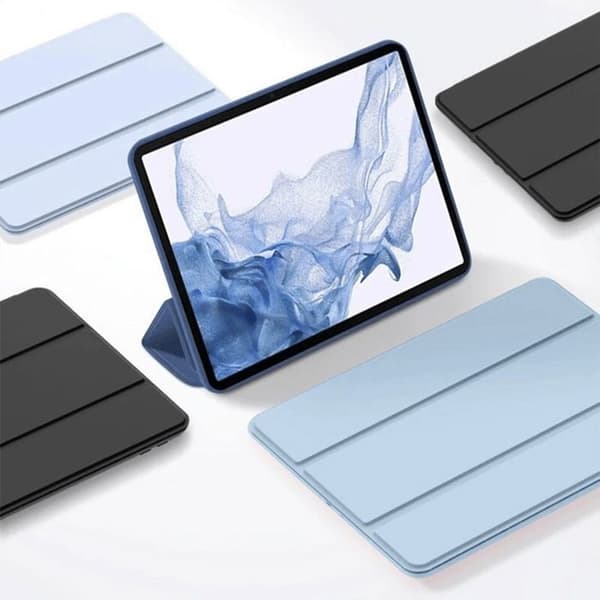 [zd]Etui + Herdet Glass til Samsung Galaxy Tab A11 Plus / A9 Plus, Støtsikkert Ripebestandig - Blå Blå